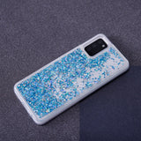 Samsung Galaxy S23 Transparent Glitter Case - Blue