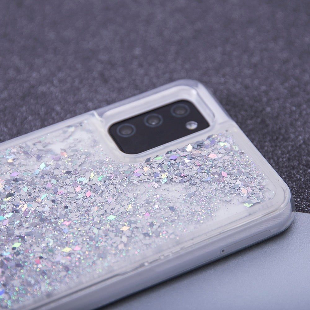 Samsung Galaxy A34 (5G) Transparent Glitter Case - Silver