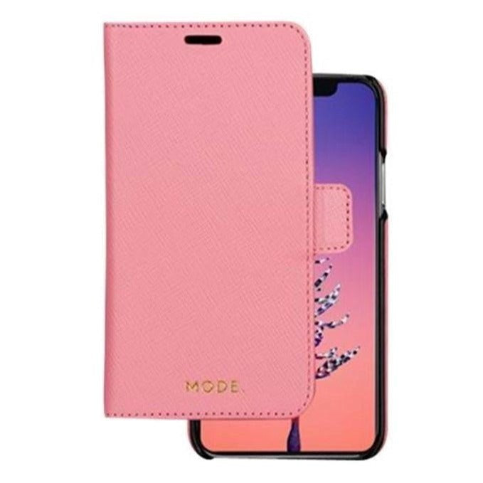 dbramante1928 Fashion New York iPhone X / XS Magnetic Leather Wallet Case - Lady Pink