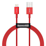 Baseus Superior Series USB-A to Lightning Cable - 1m - Red