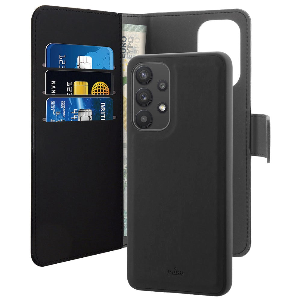 Samsung Galaxy A33 (5G) Puro Wallet Case Detachable 2-In-1 - Black