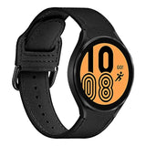 Samsung Galaxy Watch 4/4 Classic Puro Classic Watch Strap - Genuine Leather - Black