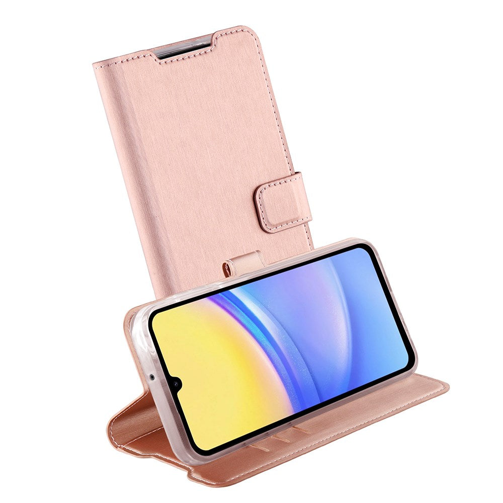 Samsung Galaxy A15 (5G) / A15 Vivanco Classic Wallet Case - Rose Gold