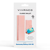 Samsung Galaxy A16 - Vivanco Classic Wallet Flip Case with Purse - Pink