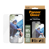 iPhone 16 Pro Max PanzerGlass Classic Fit Screen Protector w. EasyAligner - Platinum Strength - Transparent