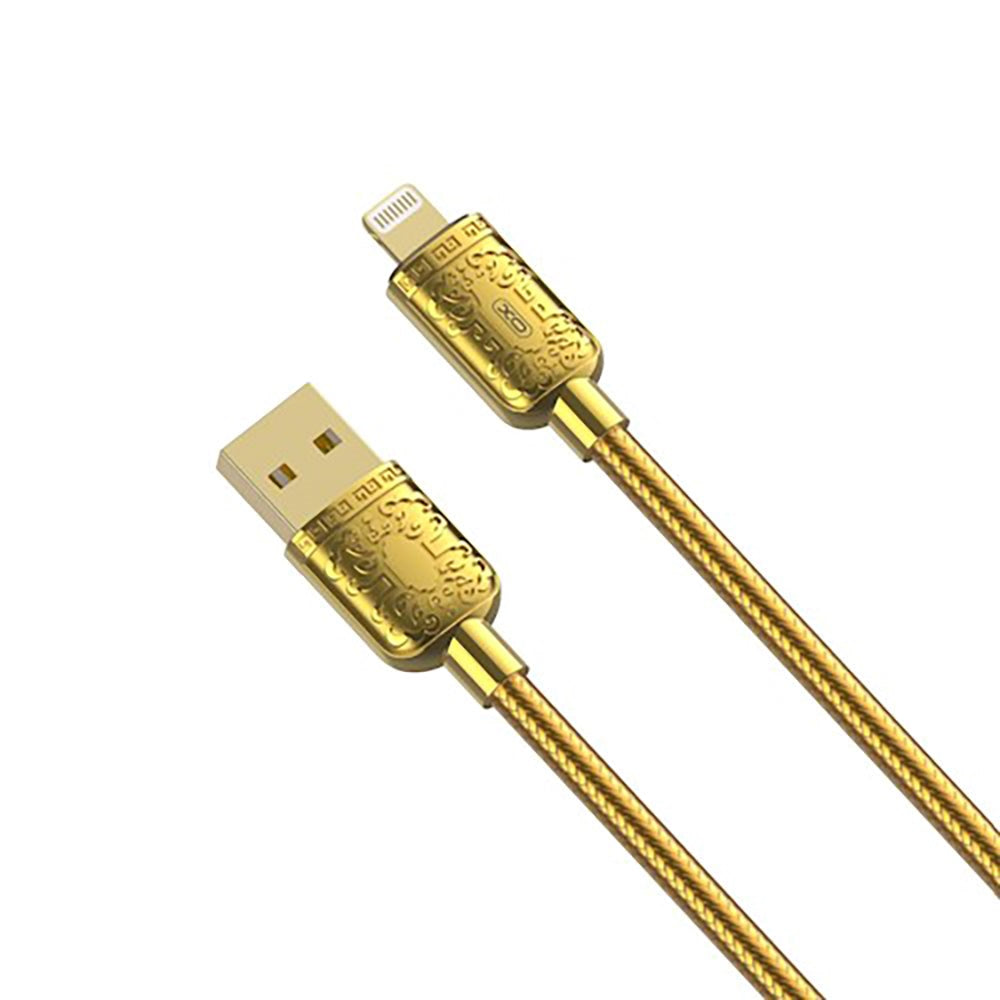 XO USB-A to Lightning Cable 1m - Gold