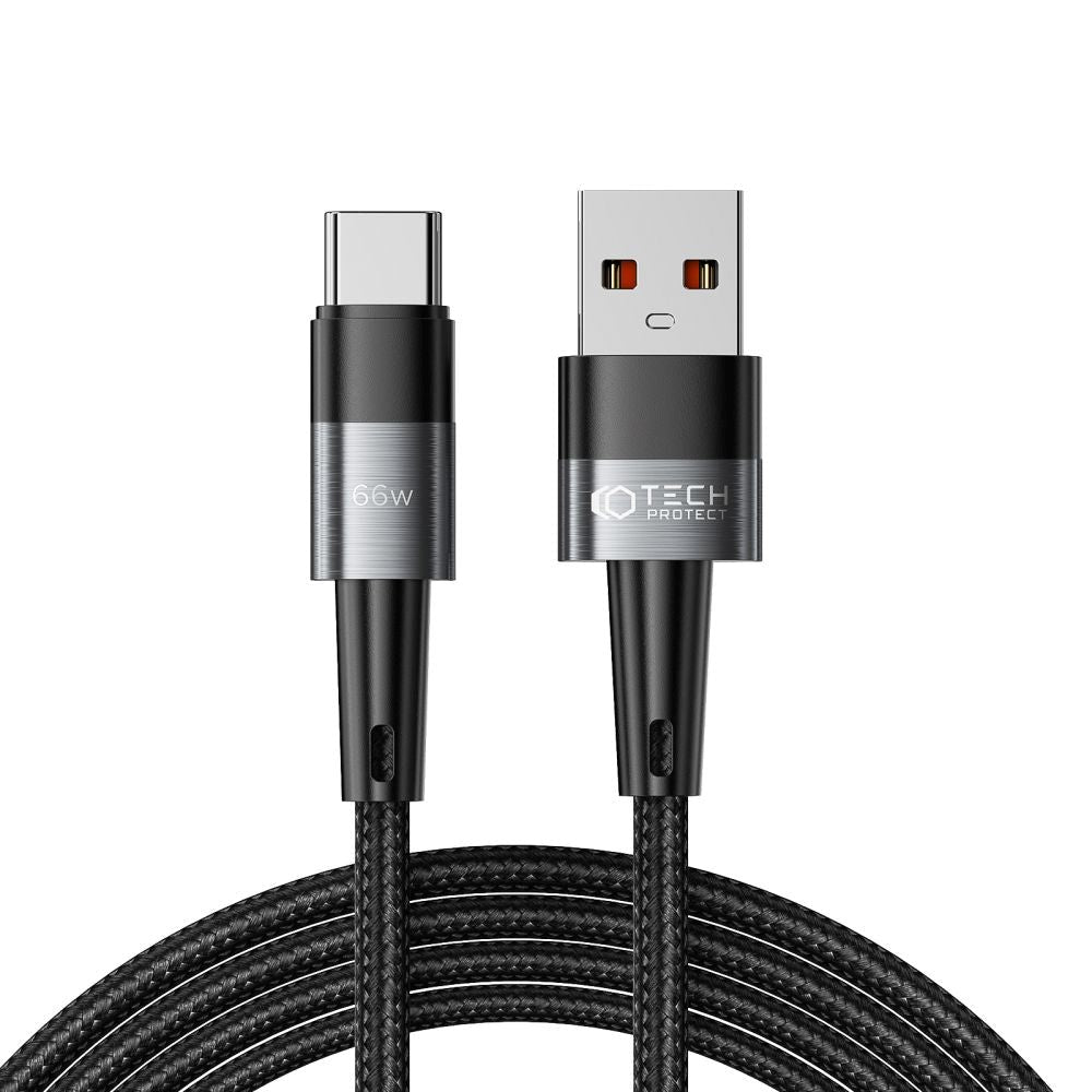 Tech-Protect Ultraboost USB-A to USB-C Cable 66W/6A 2m - Black