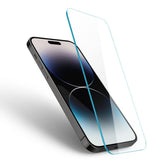 iPhone 14 Pro Spigen Glas.tr Screen Protection - Tempered Glass - Transparent with Privacy Filter