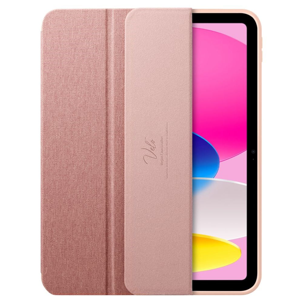 iPad 10.9" (2022) Spigen Urban Fit Fabric Case w. Pen Holder - Rose Gold