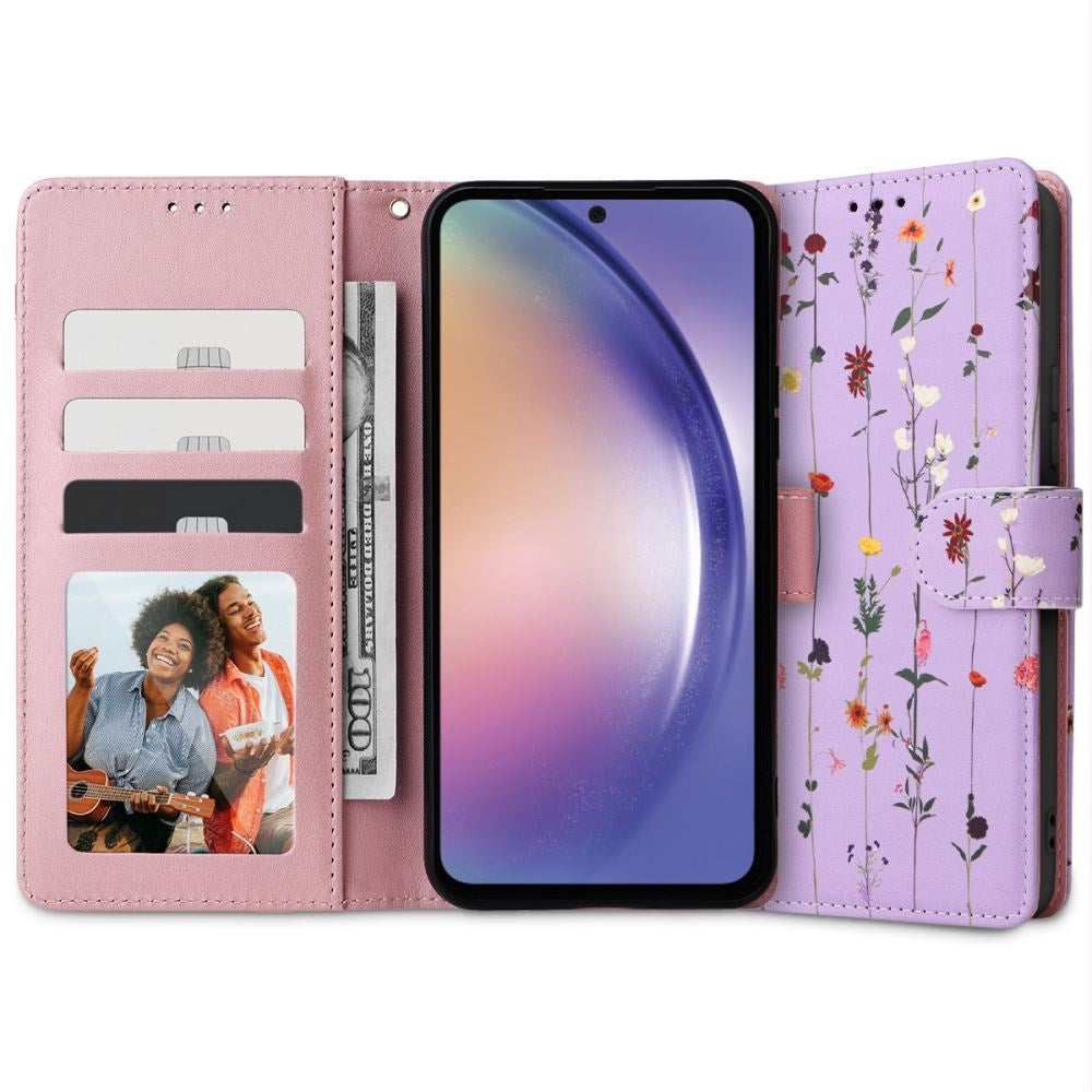 Samsung Galaxy A54 (5G) Tech-Protect Wallet Case - Garden Violet