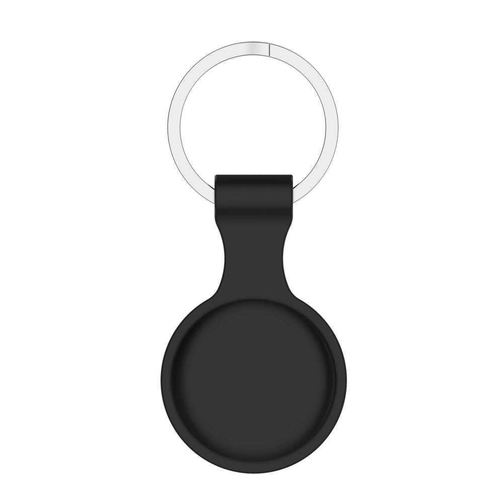 Tech-Protect Icon AirTag Silicone Case w. Keychain - Black