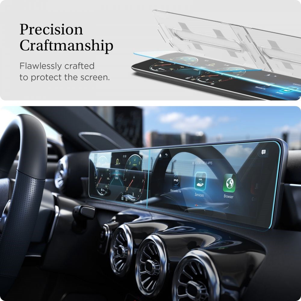 Mercedes A-Class (2020 / 2021) Spigen EZ Screen Protector For Display & Touch Screen - Transparent