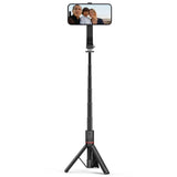 Tech-Protect L04S Selfie Stick with Tripod & Bluetooth - MagSafe Compatible - Black