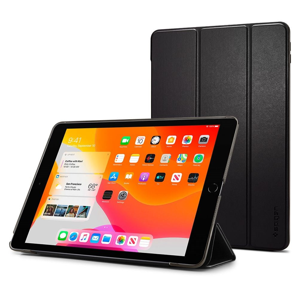 iPad 10.2" (2021 / 2020 / 2019) Case - Spigen smart Fold Case - Black