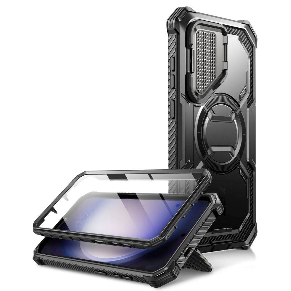 Samsung Galaxy S24+ (Plus) i-Blason Armorbox Case - MagSafe Compatibel - Drop Proof Case with Screen Protection - Black