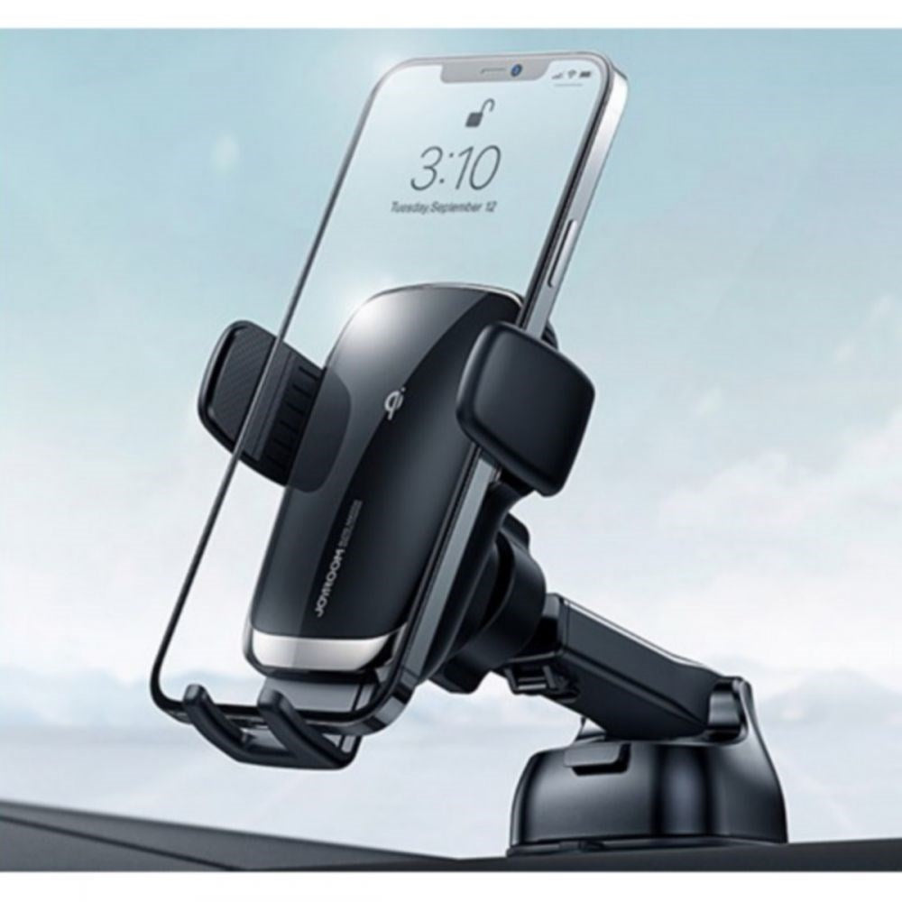 JoyRoom Car Mount Car Holder w. Wireless Charging15W - Black