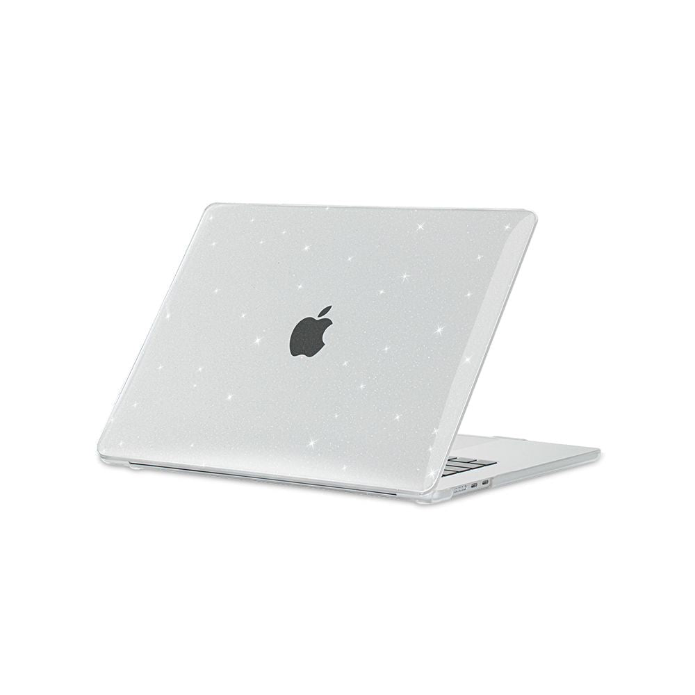 MacBook Air 15 M2/M3 (2023-2024) - Tech-Protect Smartshell Case - Glitter Clear