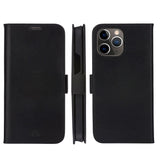 iPhone 13 Pro Max dbramante1928 Lynge Genuine Leather Magnet Case - Black