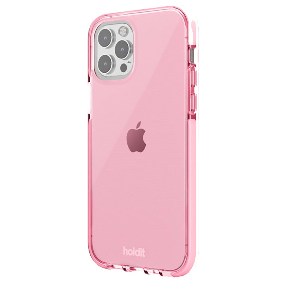 Holdit iPhone 12 / 12 Pro Seethru Case - Bright Pink