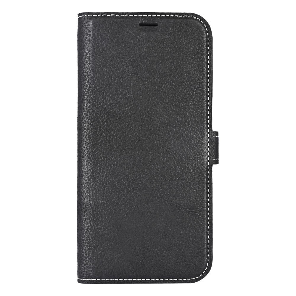 iPhone 16 Pro Essentials 2-in-1 Leather Flip Case - MagSafe Compatible - Balck