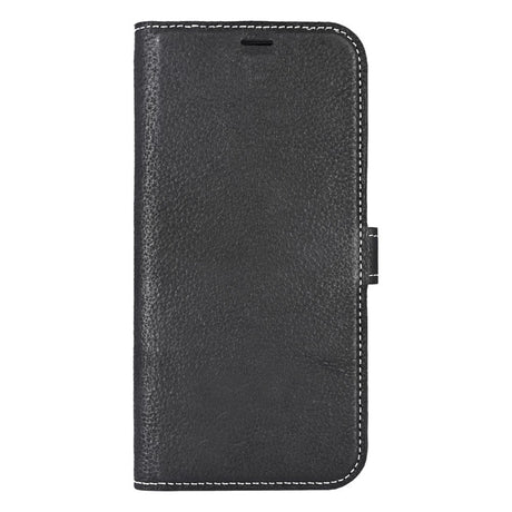 iPhone 16 Pro Essentials 2-in-1 Leather Flip Case - MagSafe Compatible - Balck