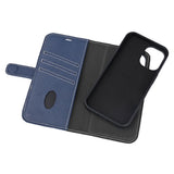 iPhone 16 Essentials 2-in-1 Leather Flip Case - MagSafe Compatible - Blue