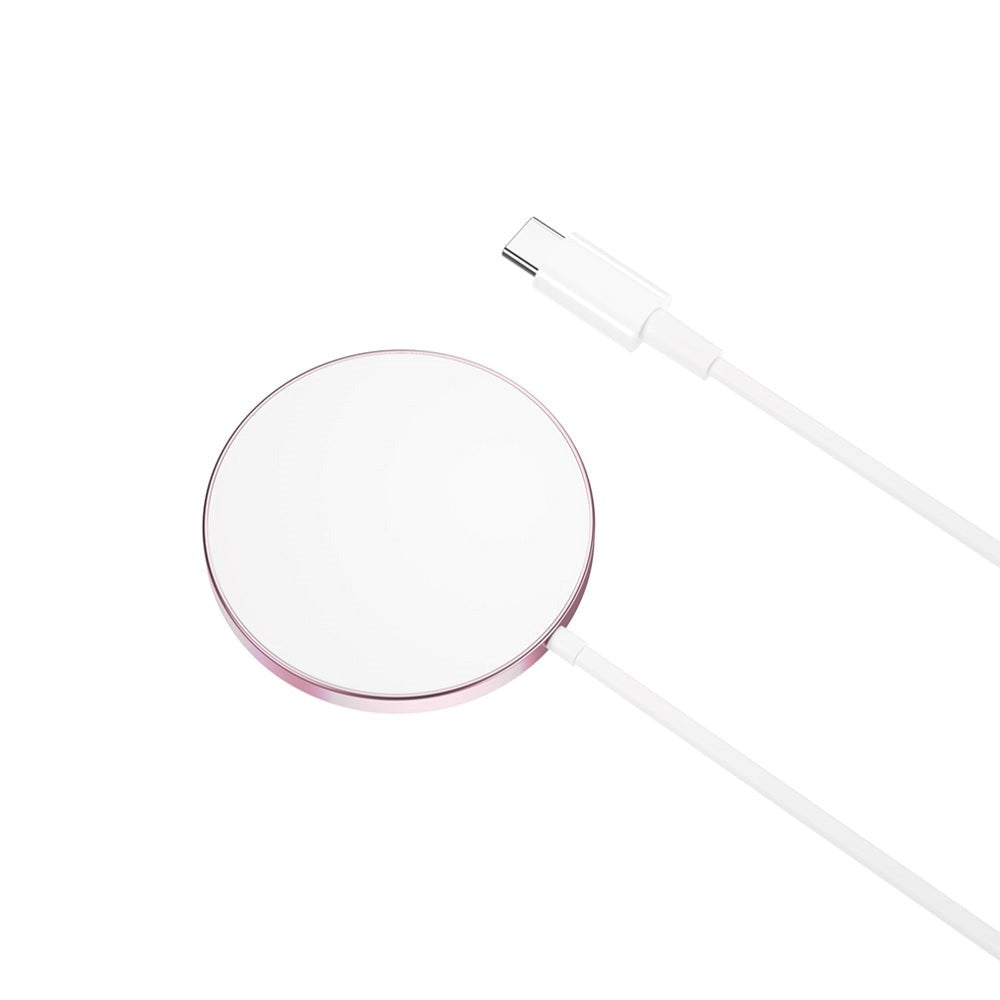 XO CX011 Magnetic Wireless Charger 15W - MagSafe Compatible - Pink / White