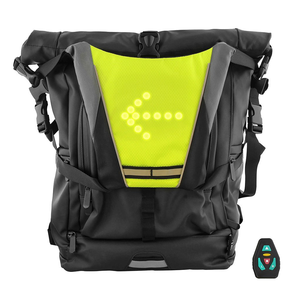 Cycling Vest with LED Indicator - Green