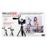 T'NB Influence Vlogger Package - Mobile Holder/Tripod w. Microphone and Light - Black