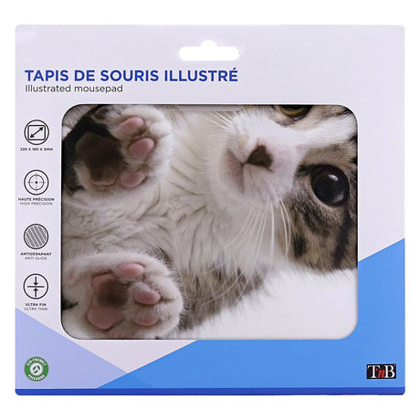 T'NB Mousepad with Print 18 x 22 cm - Cute Kitten