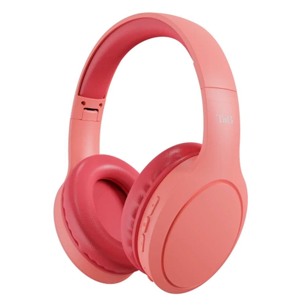 T'NB Tonality Soundmax Over-Ear Bluetooth Headset - Included AUX Cable - Pink