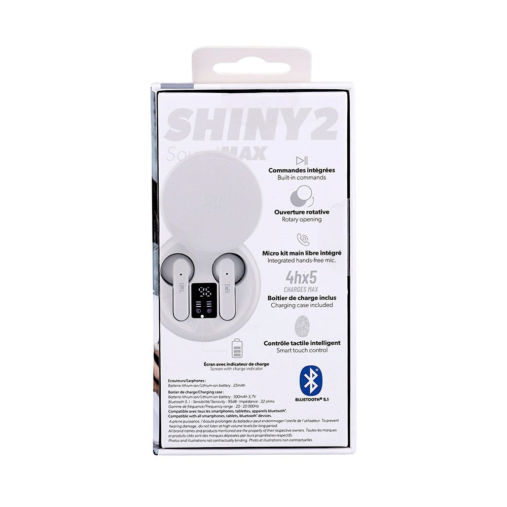 T'NB Shiny 2 In-Ear True Wireless Headset - White