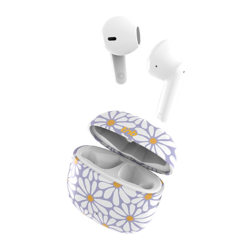 T'NB EXCLUSIV' Wireless In-Ear Headphones with Charging Case - Flower