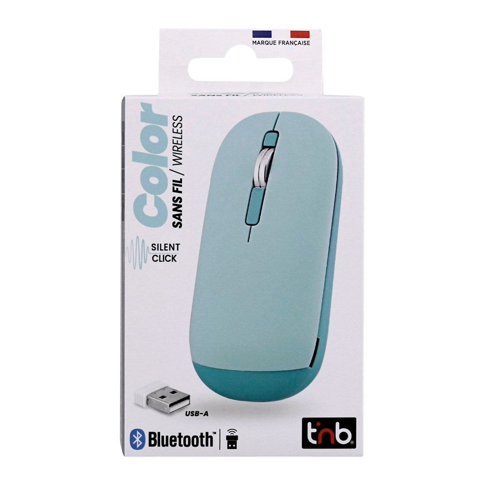 T'NB Wireless Bluetooth Mouse with Finger Strap - Blue