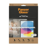 iPad 10.9" (2022) PanzerGlass Screen Protector AntiBacterial Ultra-Wide Fit - Platinum Strength - Transparent