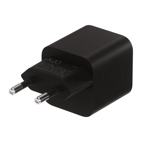 X2O 45W GaN Wall Charger with 2x USB-C - Black