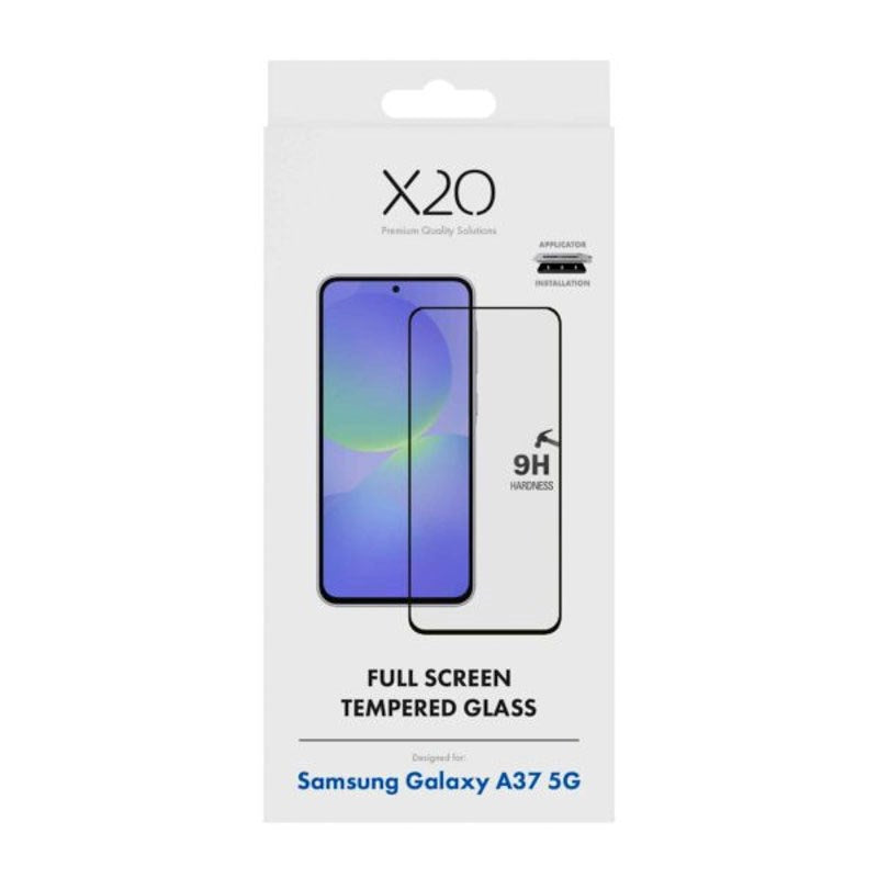 Samsung Galaxy A37 X2O 9H Full Fit Tempered Screen Protector Glass - Transparent