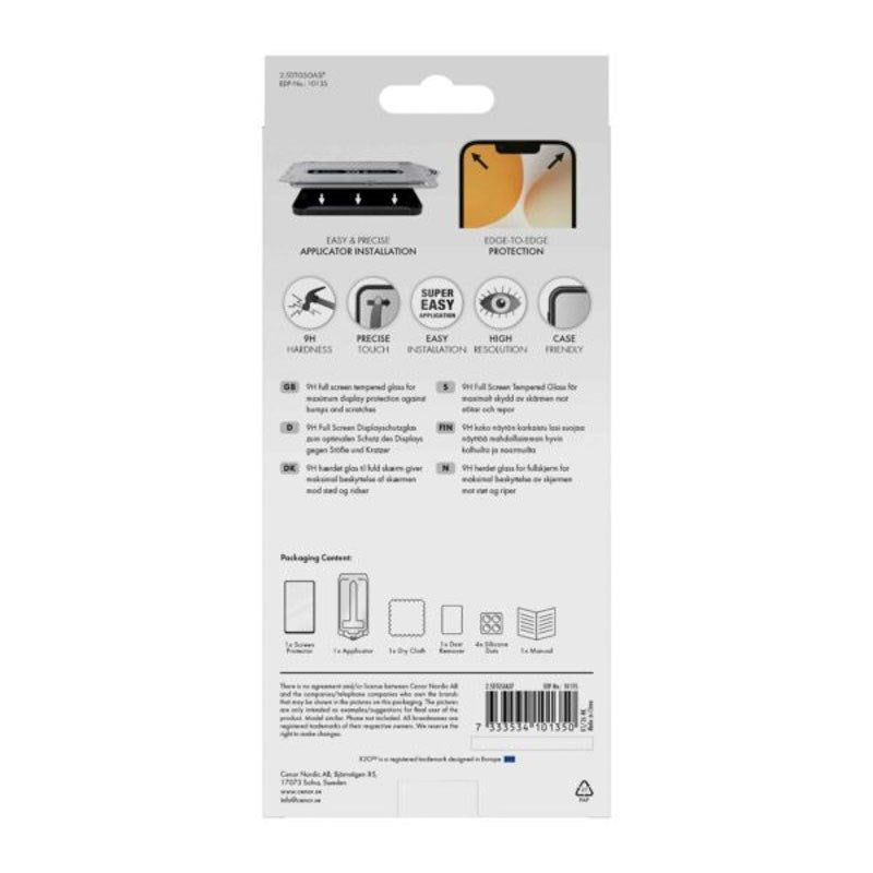 Samsung Galaxy A37 X2O 9H Full Fit Tempered Screen Protector Glass - Transparent