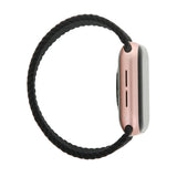 Apple Watch (38/40/SE/41/42mm) Elastic Fabric Smartwatch Strap - Size M - Black