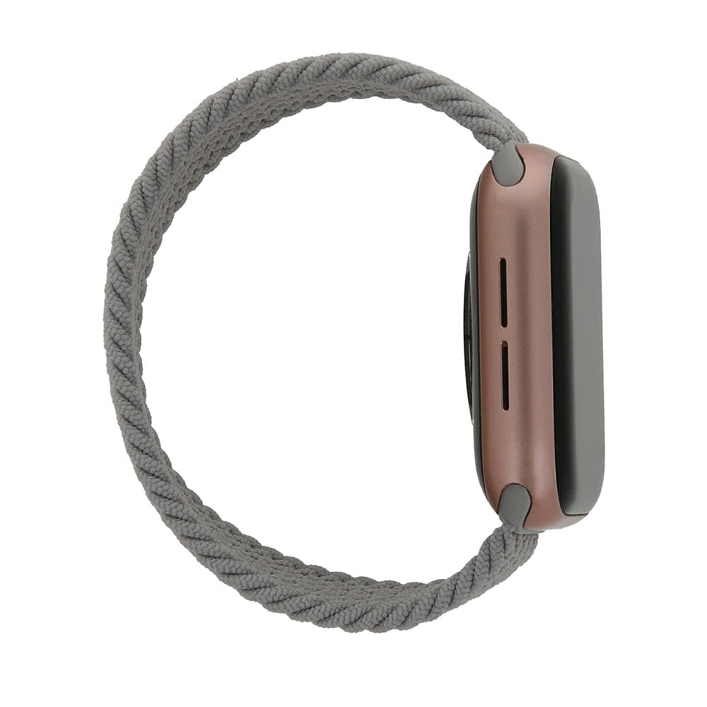 Apple Watch (38/40/SE/41/42mm) Elastic Fabric Smartwatch Strap - Size L - Grey