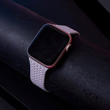 Apple Watch (42/44/SE/45/46/49mm) Elastic Fabric Smartwatch Strap - Size S - Grey