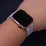 Apple Watch (38/40/SE/41/42mm) Elastic Fabric Smartwatch Strap - Size XS - Grey