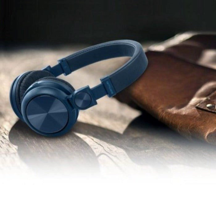 Muse M-276 Wireless Bluetooth On-Ear Headphones - Blue