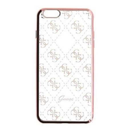 Guess iPhone 6/6s Signature Heard. Transparent TPU Case Rose Gold