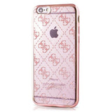 Guess iPhone 6/6s Signature Heard. Transparent TPU Case Rose Gold