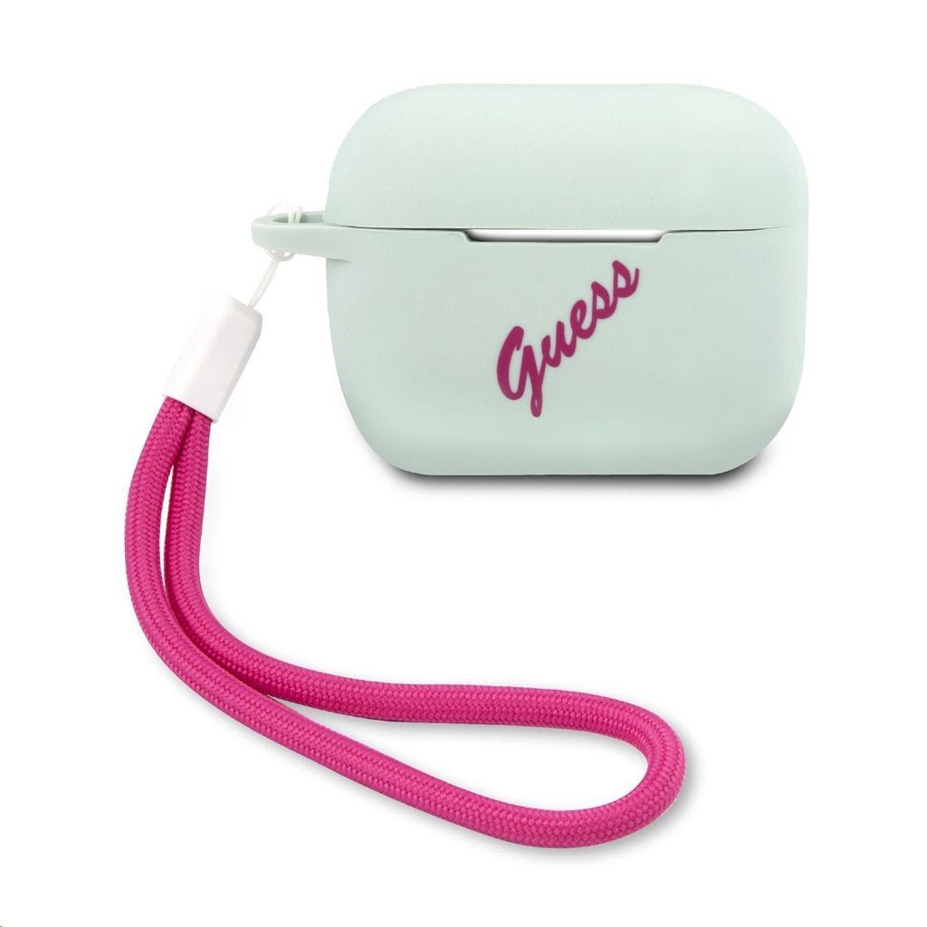 Guess Vintage Silicone Case For AirPods Pro - Blue/Purple