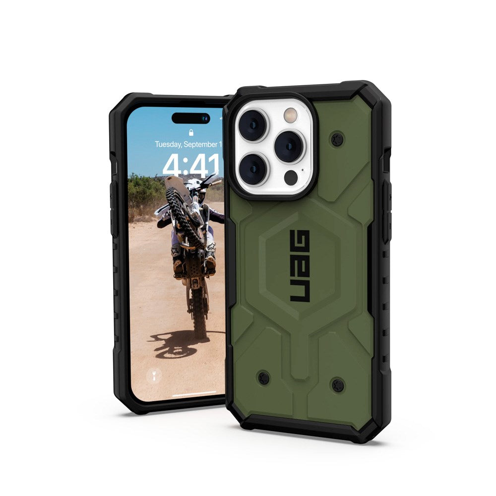 iPhone 14 Pro UAG PATHFINDER Series Case - MagSafe Compatible - Olive