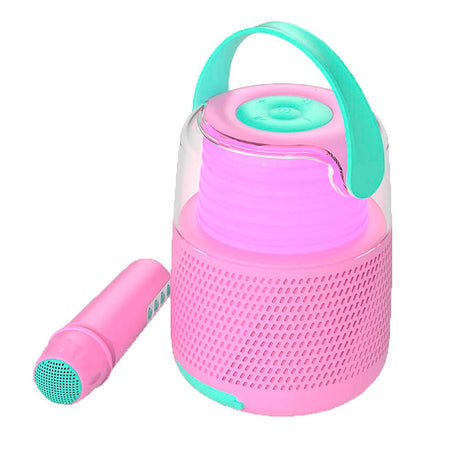 MOB Speaker Karaoke Set w. Microphone - Pink