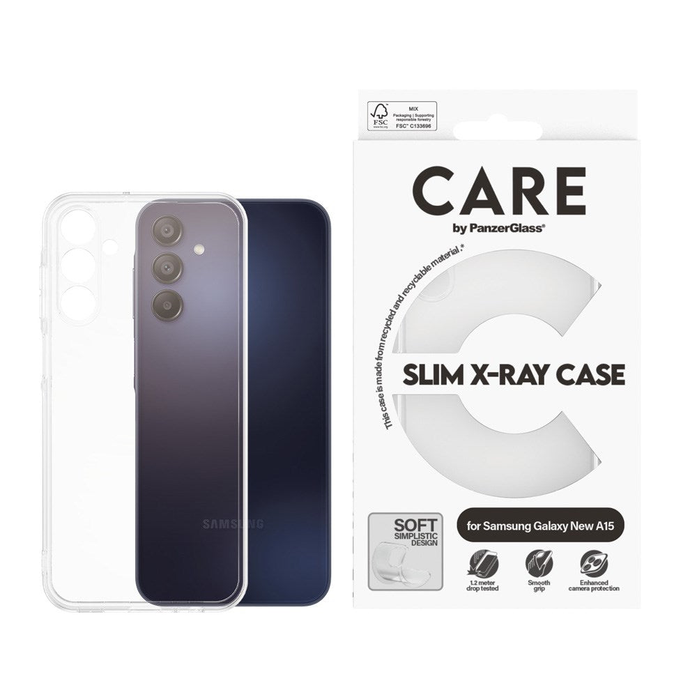 CARE by PanzerGlass Samsung Galaxy A16 FASHION X-Ray Soft Basic Case - Transparent