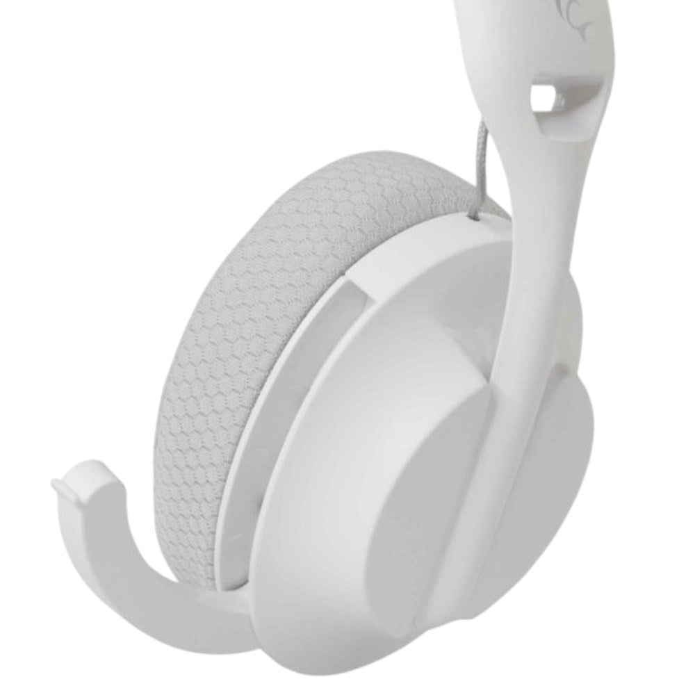 White Shark On-Ear Wireless Gaming Headphones with Microphone - White / Gray